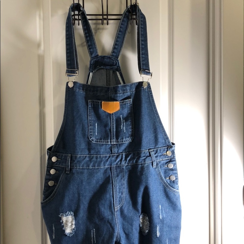 Large Zero Brand Denim Overalls